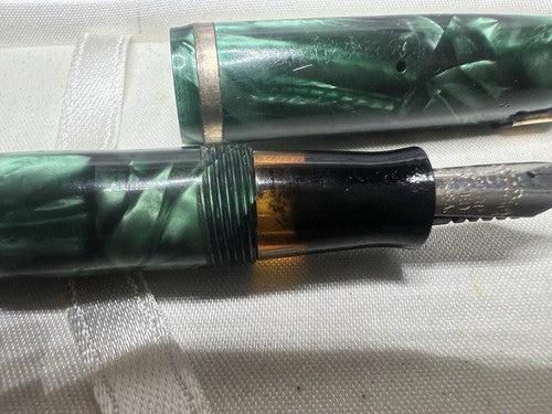 Eversharp Stylo-Plume Stylo à Plume Celluloid Levier Oxford Vintage Écrit '30 