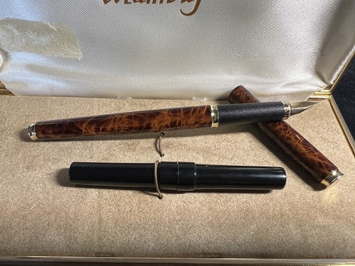 Columbus Stylo-Plume Stylo à Plume En Laque Marbré Cartouche Écrit Boîte
