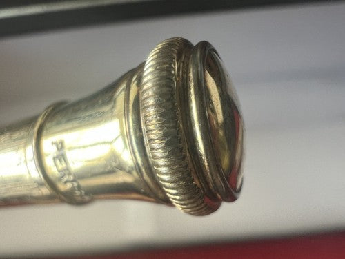 🔴 PERFECTOR Druckbleistift, gekeilt, vergoldet, Guilloche-Muster, Vintage