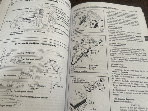 FIAT 124 SPIDER 2000 Wartungs- und Technikhandbücher (Englisch, Vintage, selten) 