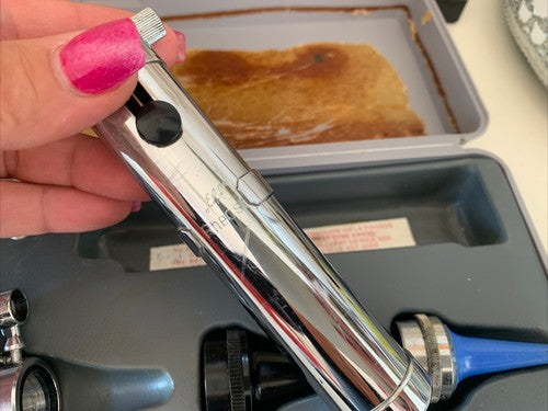 🔴 OFTALMOSCOPIO GOWLLANDS SET DIAGNOSTICO MEDICO VINTAGE CUSTODIA vintage