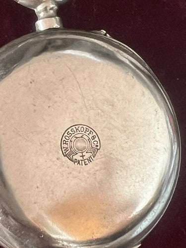 ROSSKOPF Montre Poche Homme Manuel Pièces De Examen Pièces Vintage