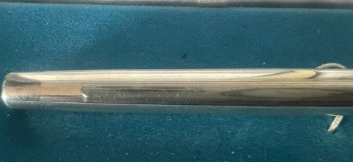 🔴 CROSS Chrom-Kugelschreiber mit Schnappkappe, Etui und Anleitung B 