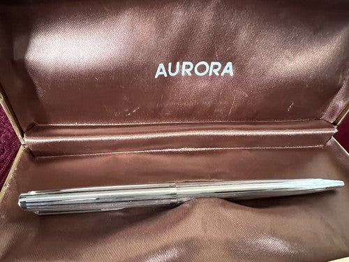 Aurora Pen Sphere Chrome Marking Perfectly Original Vintage Years 70