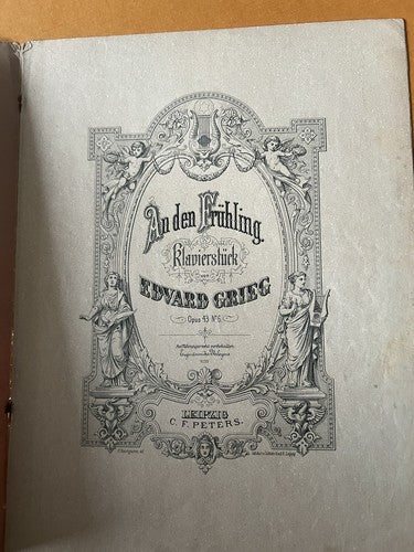 🔴 BRIEG Noten in deutscher Sprache wie abgebildet, 4 STÜCKE Vintage 