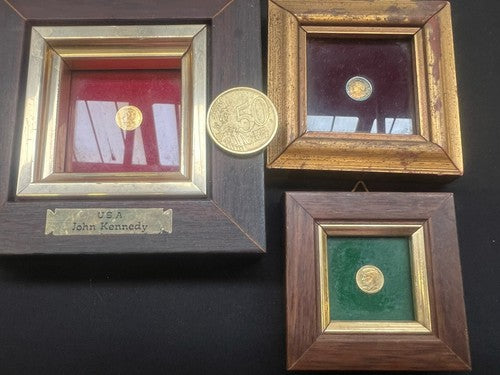 🔴 MONETE Kennedy ed altre le più piccole del mondo quadri Lotto