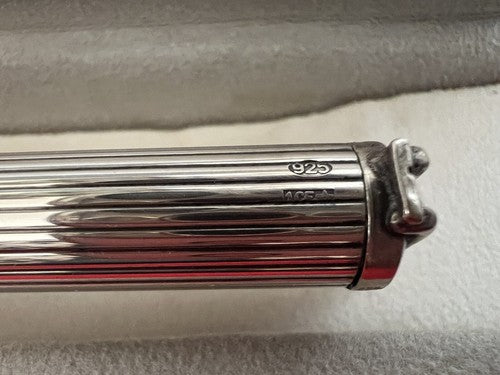 Ottaviani Stylo-Plume Stylo à Plume Argent Massif 925 Laque Sculpture Homme