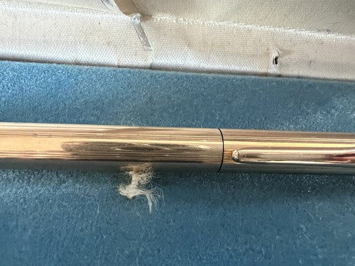 Cross Stylo-Plume Sphère Century Classique Plaqué Or Écrit Boîte Notice A