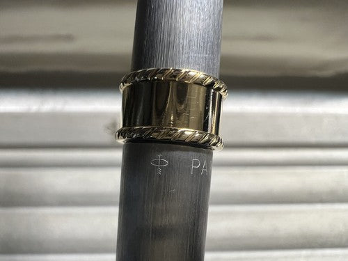 🔴 PARKER penna sfera roller MS Emilio Pucci cromata satinata profili laminati