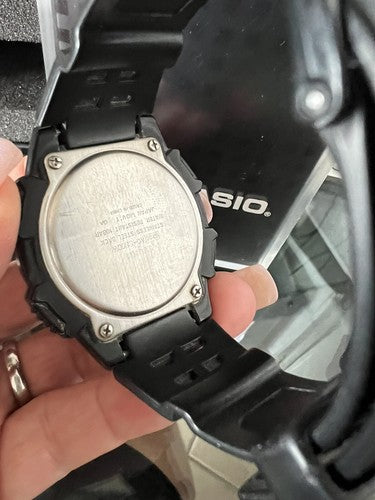 🔴 CASIO orologio uomo AQ5800W 1B quadrante digitale funzionante con box VINTAGE