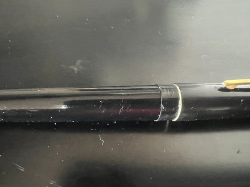Mercure Stylo-Plume Stylo à Plume Piston Bouton Hublot Transparent Écrit Rétro