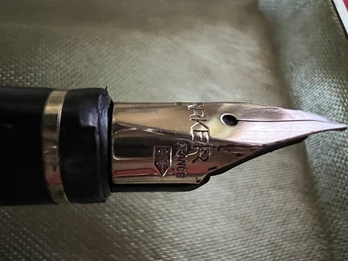 🔴 PARKER 75 penna stilografica ARGENTO SOLIDO Sonnet placcata oro pennino ORO