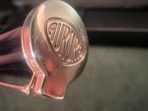 Aurora Stylo-Plume Sphère Tu Laque Noire Profils Or Rose Avec Trousse 