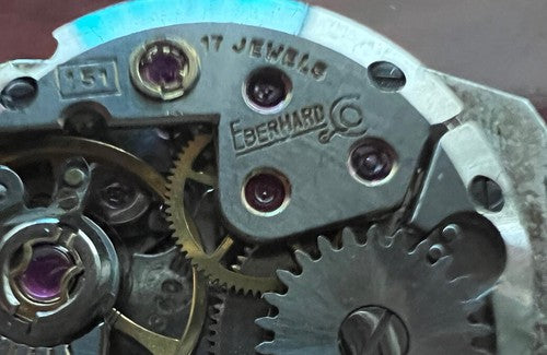 Eberhard Mouvement Montre Calibre 151 Manuel De Examen Pièces Vintage