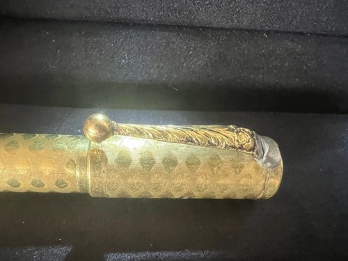 UHLMANN'S Eternal Stylo-Plume Stylo à Plume Rétractable Plaqué Or Marche Vieux