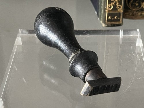 🔴 Timbro ceralacca NULLA di legno -metallo vintage anche inchiostro
