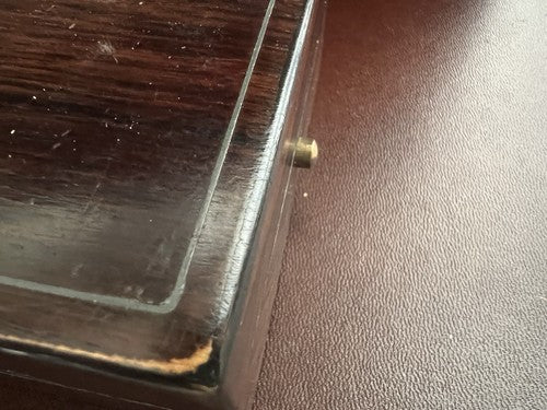 🔴 GINEVRA Taschenuhrenetui aus Holz im Vintage-Stil 