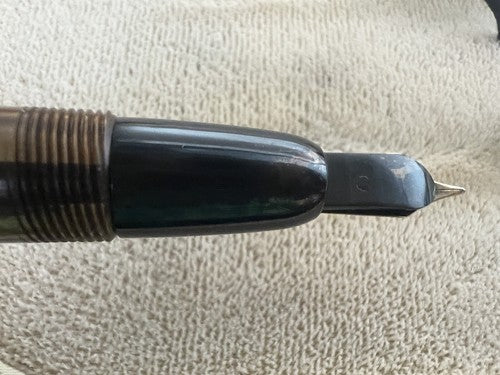 🔴 WATERMAN'S penna stilografica Ideal leva placcate ORO 18 KT scrivono vintage