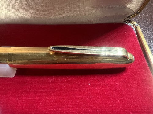 🔴 AURORA penna stilografica 88K Aquila placcata pennino ORO M vintage 2196034