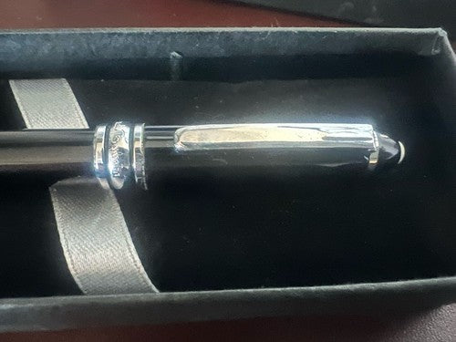 🔴 RENATO BALESTRA penna sfera corpo nero in lacca con astuccio vintage