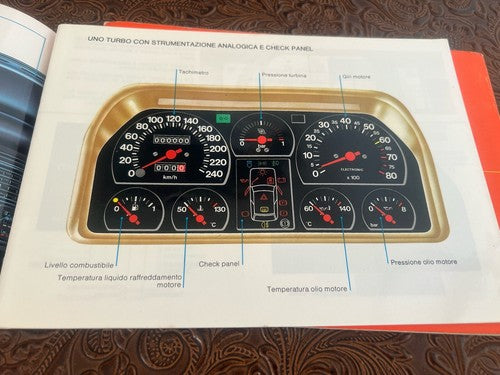 🔴 FIAT Uno Turbo ie ORIGINAL Oldtimer-Benutzer- und Wartungshandbuch 
