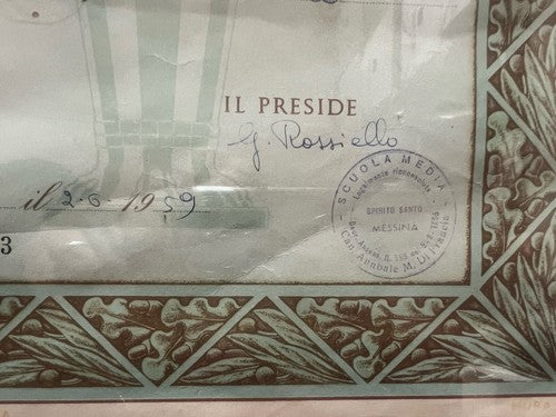 Diploma Orienteering Athletic With Stamp And Signature Votes 2 June 1959