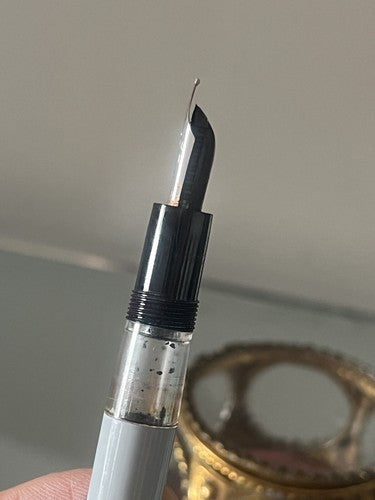 🔴 STELLA penna stilografica grigia a PISTONE da restaurare o parti di ricambio