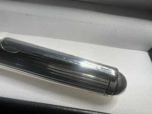 🔴 LECCE PEN penna sfera ARGENTO 925 MASSICCIO meccanismo rotazione scrive