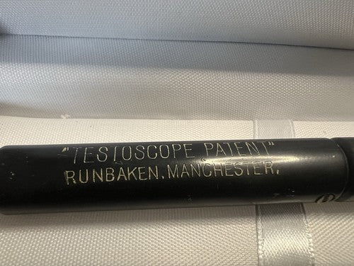 Testoscopio RUNKBAKEN MANCHESTER Stylo Bakélite Boussole Rare Vintage 1930