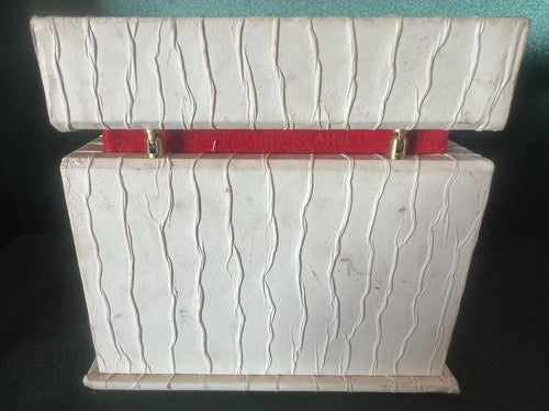 🔴 OMEGA box scatola orologio polso astuccio cofanetto con nastro rosso