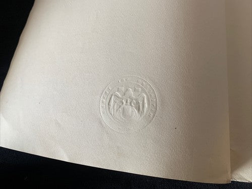 🔴 ATTESTATO D'ONORE VITTORIO EMANUELE III titolo RAGIONIERE FINANZA 1908