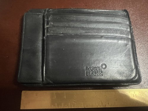 🔴 MONTBLANC portafoglio uomo porta carte credito banconote documento astuccio