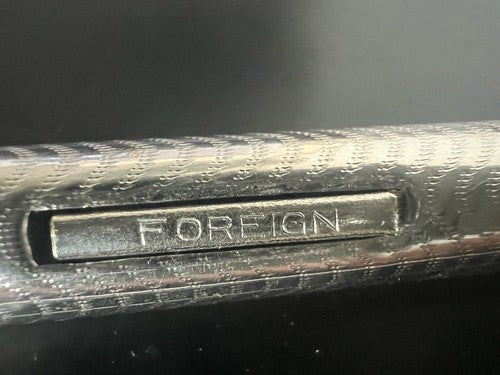 Étrangères Stylo-Plume Stylo à Plume Chrome Ciselé à Levier Vintage Du 1930