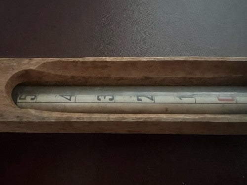Celsius Thermomètre Ecope Verre Collection Protection Bois Vintage