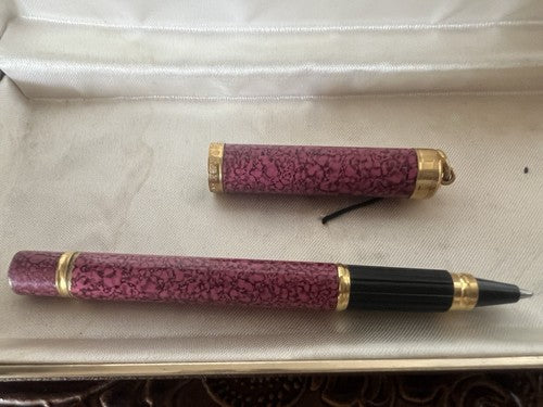 🔴 WATERMAN Kugelschreiber, marmoriert lackiert, rosa, Lady CHARLOTTE, Schreibgarantie 