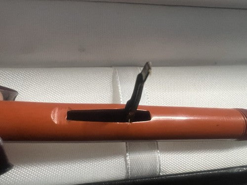 Stylo-Plume Stylo à Plume Orange A Levier Écrit Vintage 1930