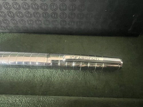 Ottaviani Stylo-Plume Sphère Roller Métal Chrome Nouvelle Trousse Et Garantie 