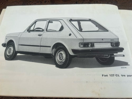 Fiat 127 Booklet Car Use Maintenance Italian Original Vintage