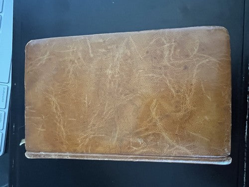 🔴 Libro MISSEL VESPERAL ROMAIN pelle fiore con custodia LEFEBURE vintage 1947