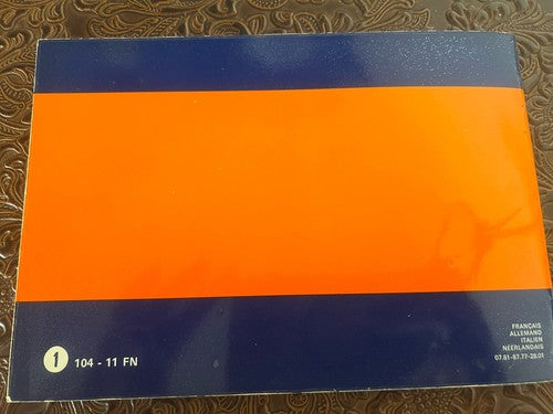 Peugeot 104 Booklet Car Use Maintenance International Original Vintage
