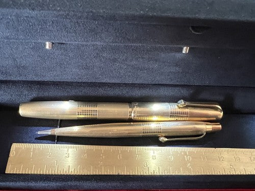 🔴 WATERMAN'S penna stilografica Ideal leva placcate ORO 18 KT scrivono vintage
