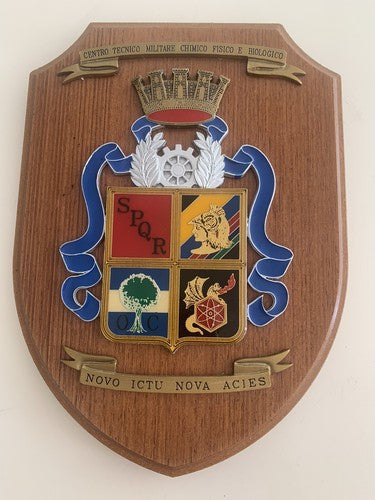 🔴 CREST MILITARE scudo Tecnico Militare Chimico Fisico Biologico Roma SPQR