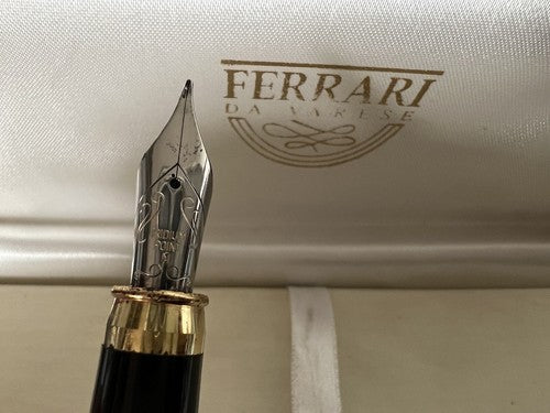 Ferrari Stylo-Plume Stylo à Plume Laque Effet Bois Iridium M A Cartouche