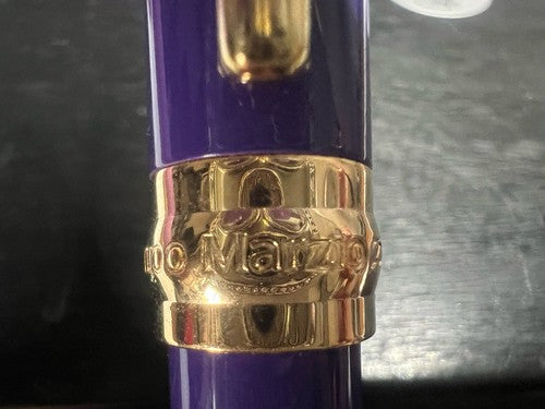 🔴 CAMPO MARZIO mini fountain pen purple lacquer Iridium Point writes 