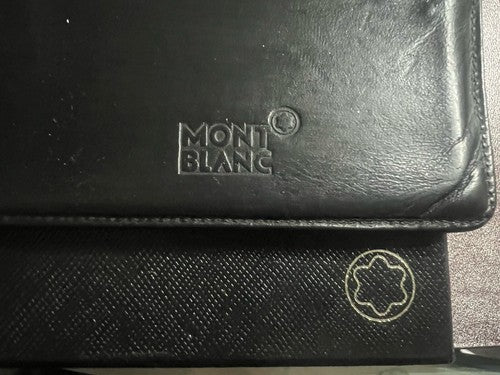 🔴 MONTBLANC portafoglio uomo porta carte credito banconote documento astuccio