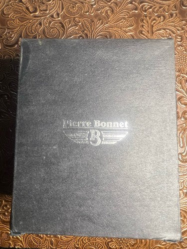 🔴 PIERRE BONNET box scatola orologio cronografo pelle bianchi completa