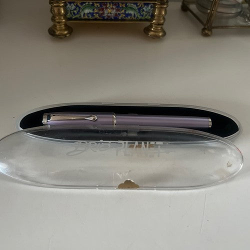 🔴 BRIO PLANET penna stilografica con astuccio, scrive perfettamente, vintage