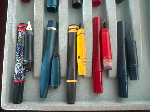 AURETTA Aurora Fountain Pens Replacement Parts Nibs Caps LOT 5 PCS