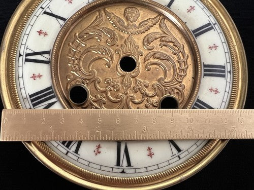 Cadran Horloge Pendule Mur Émaillé Parties Pièces Remplacement Vintage
