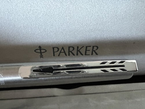 Parker Stylo-Plume Stylo à Plume Mixy 15 Steel Pilotes de Chasse Encre Écrit